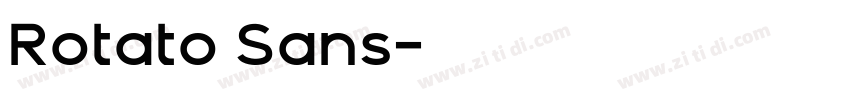 Rotato Sans字体转换
